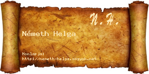 Németh Helga névjegykártya
