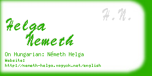 helga nemeth business card